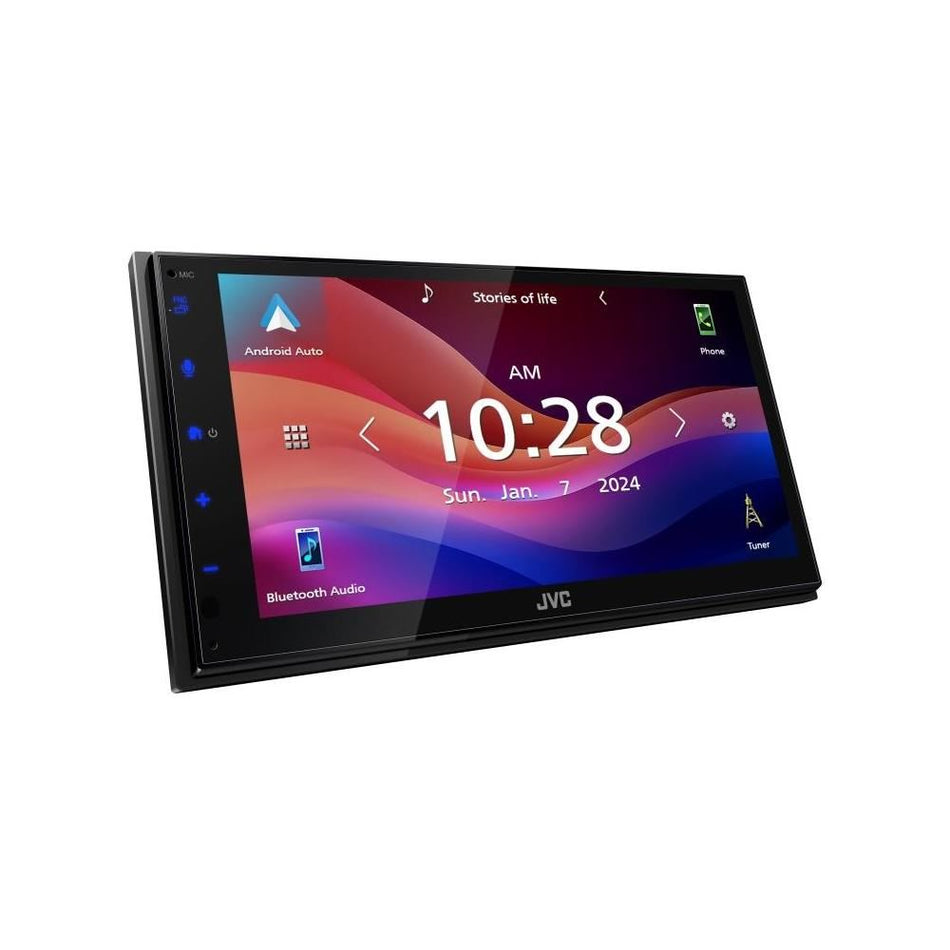 JVC KW-M690BW 6.8" Multimedia Receiver Double-DIN Wireless Apple CarPlay & Wi-Fi