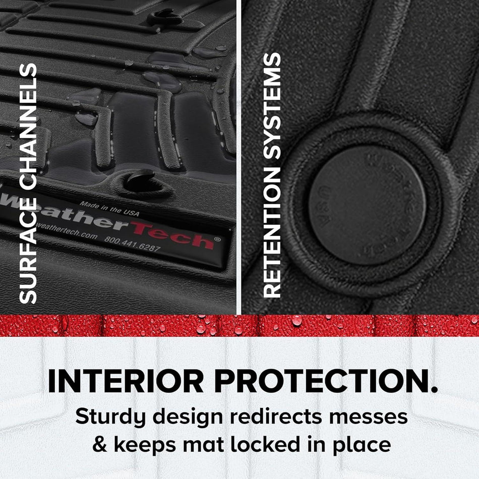 Weathertech 4419041V Floor Liners Custom Fit 1st Row for Ford Transit 2022-Up