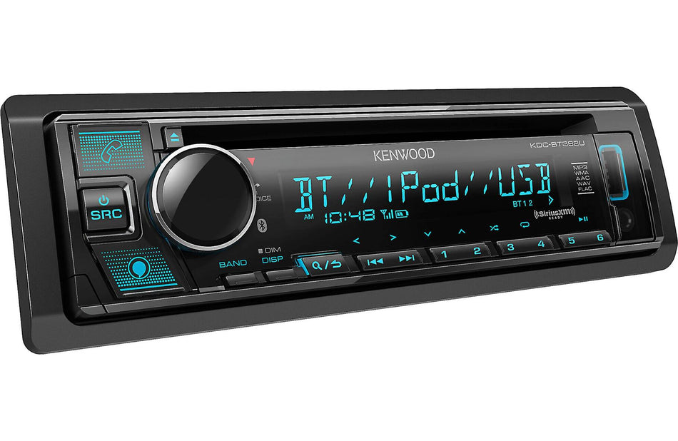 Kenwood KDC-BT382U Single DIN Bluetooth CD Stereo Receiver