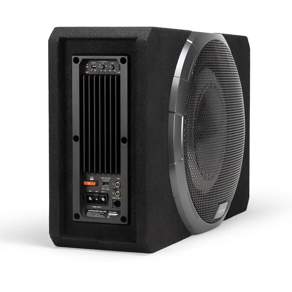 Alpine PWV-SB12 BassRev 12" Loaded Amplified Slim Subwoofer 800W Peak 400W RMS
