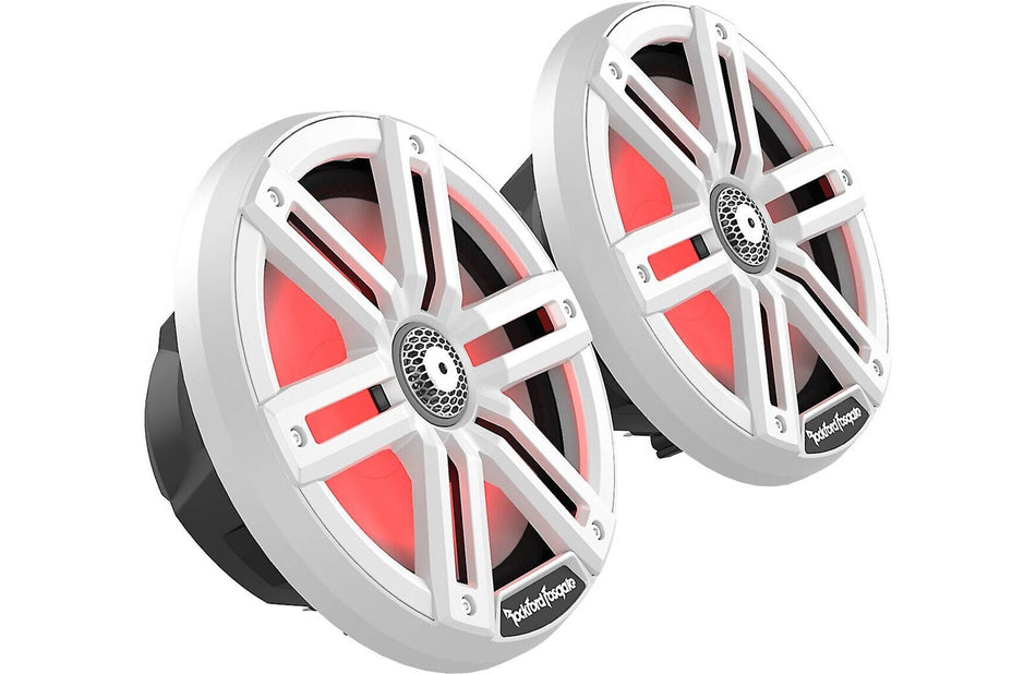 Rockford Fosgate M2-8 Color Optix 8 Inch 2 Way Coaxial Multicolor LED Marine Speakers