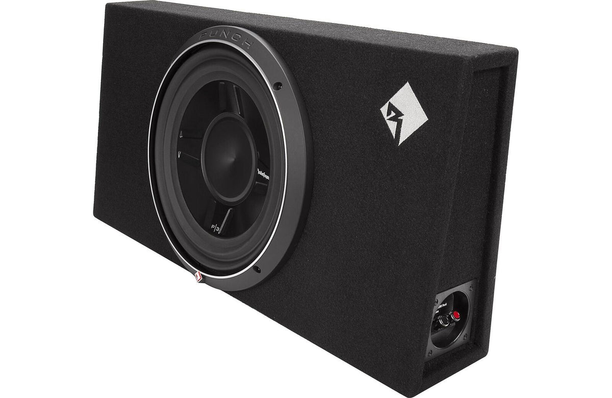 Rockford Fosgate P3S-1X12 Punch Single 12 Inch Subwoofer Shallow Loaded Enclosure