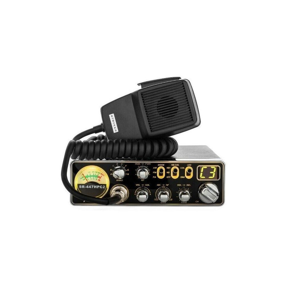 Stryker SR-447HPC2 10 Meter Amateur Ham Mobile Radio AM FM 55 Watts PEP Slim