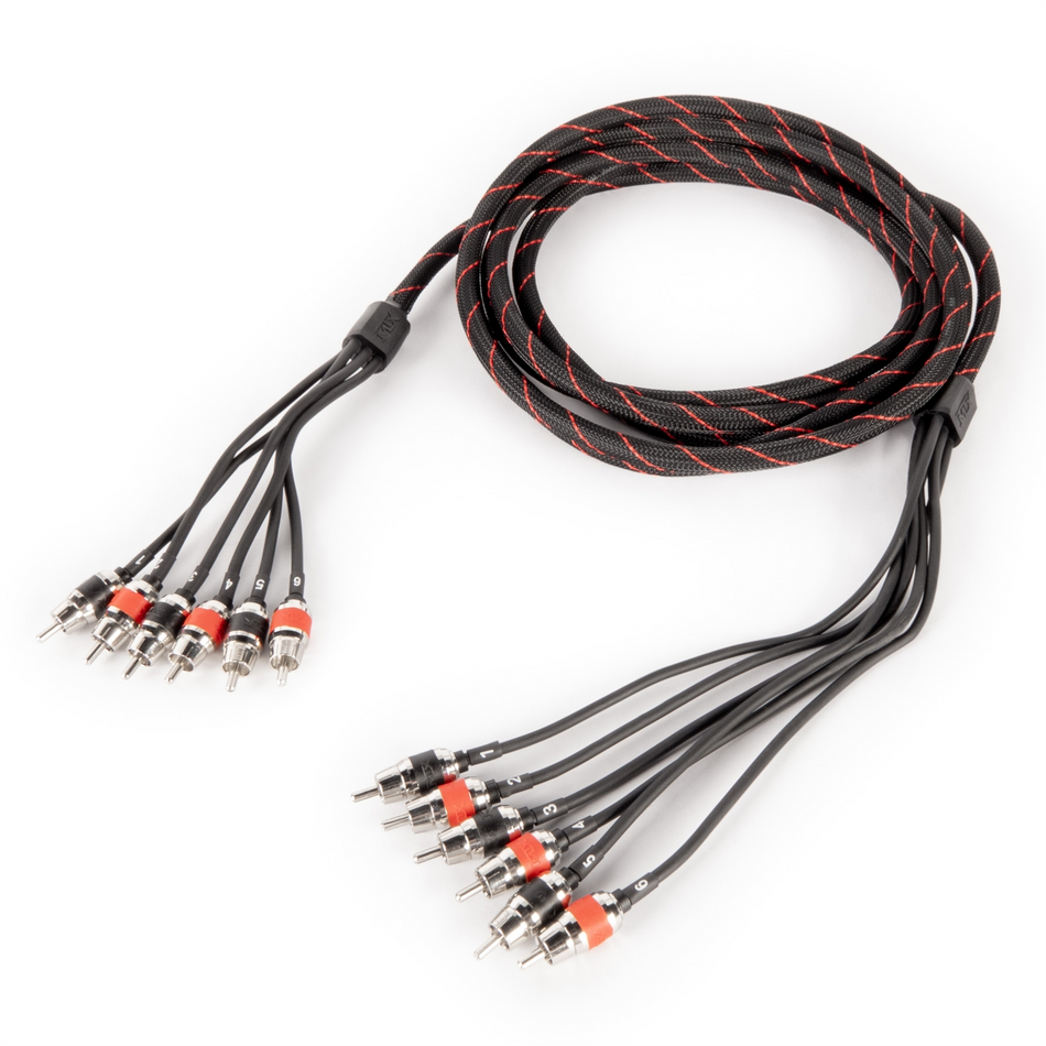 MTX TL312-6 ThunderLink 3-Series 6 Channel 12ft RCA Cable Hi-Flex OFC Wire