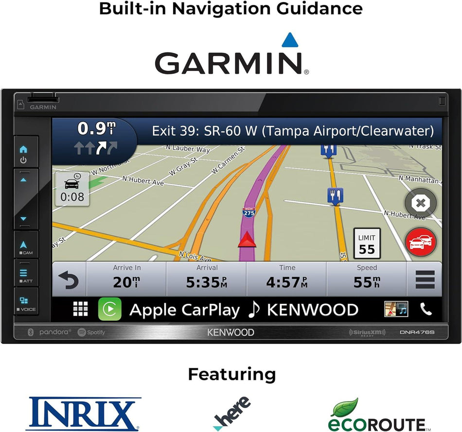 Kenwood DNR476-320LP GPS Navigation System 6.8" Digital Multimedia Receiver