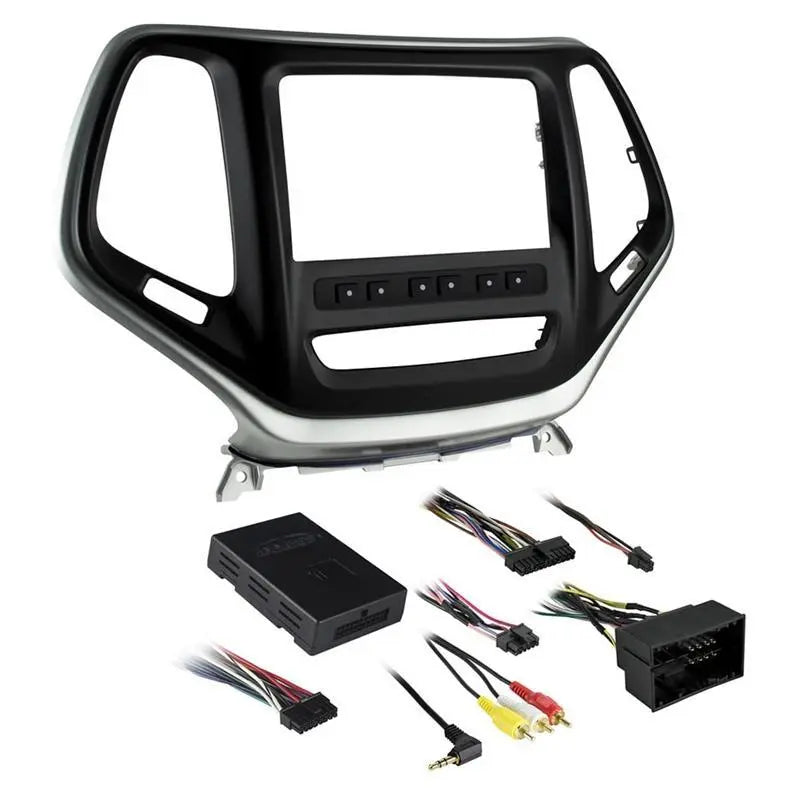 Metra 99-6526S Silver Double-DIN Dash Kit for Jeep Cherokee Latitude/Limited - product view 1