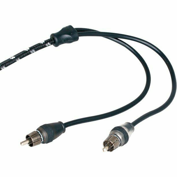 Rockford Fosgate RFIT-6 Premium Dual Twist Signal RCA Cable 6 Feet 1.8 Meters
