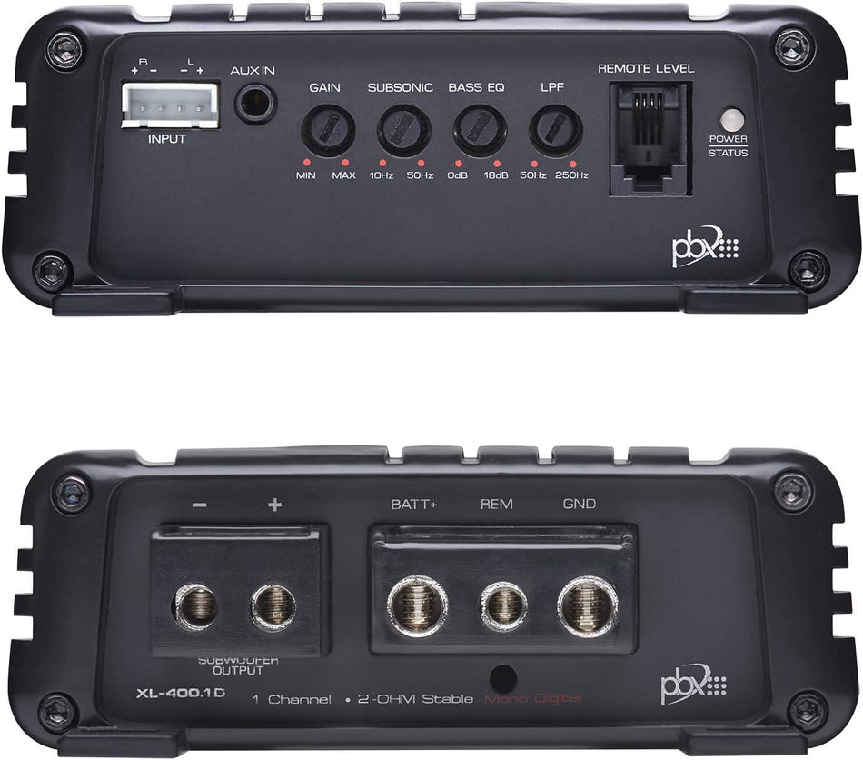 Powerbass XL-400.1D Water Resistant 400W Monoblock Powersports Amplifier