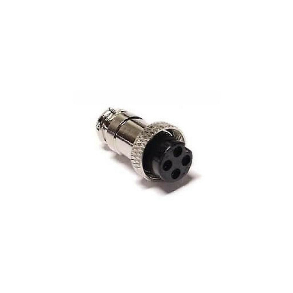 ProTrucker PTC4X 4 Pin Ham and CB Radio Microphone Connector Heavy Duty Metal