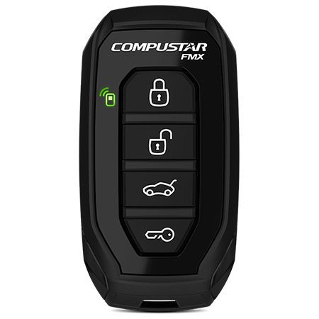Compustar 1WG15R-FM one-way four-button replacement remote front view