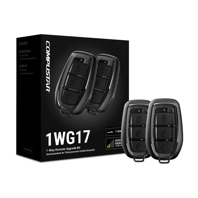 Compustar RF-1WG17-AP complete remote upgrade kit with two remotes and antenna