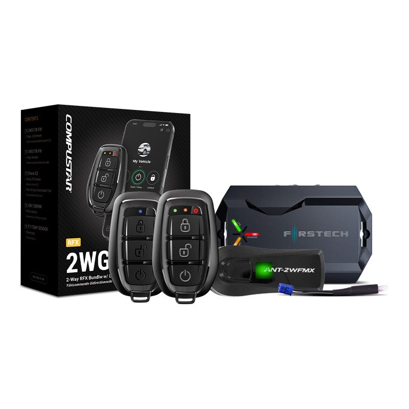 Compustar RFX-2WG17-FM complete kit with remotes antenna and DroneMobile LTE module