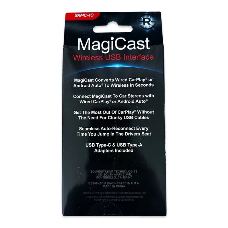 SRMC-10 MagiCast adapter and included USB accessories