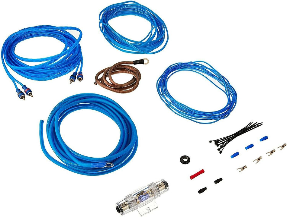 Stinger SSK8 8 Gauge 600 Watts Complete Auto Amplifier Wiring Kit