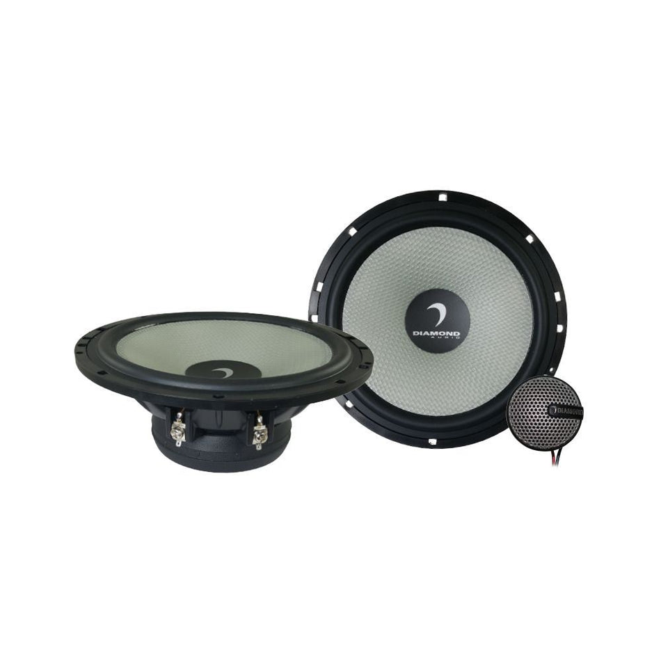Diamond Audio DMD65C DMD 6.5" 2-Way Component Speakers and Silk Dome Tweeters