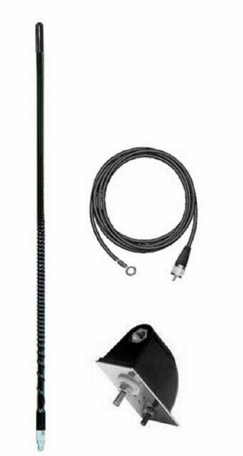 Firestik LG3-M2B No Ground Plane Tuneable Tip CB Radio Antenna Kit - Black