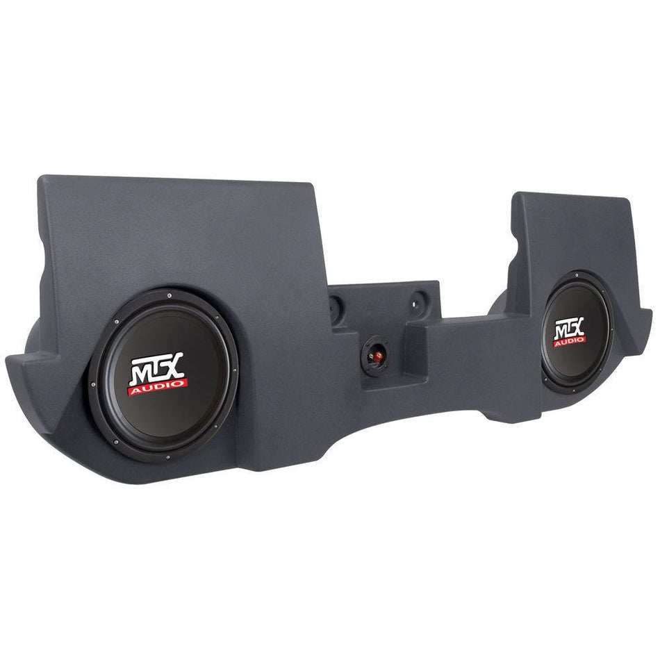 MTX DRQC20AC-TN ThunderForm Dual Loaded 10" Amplified Subwoofer For Dodge Ram