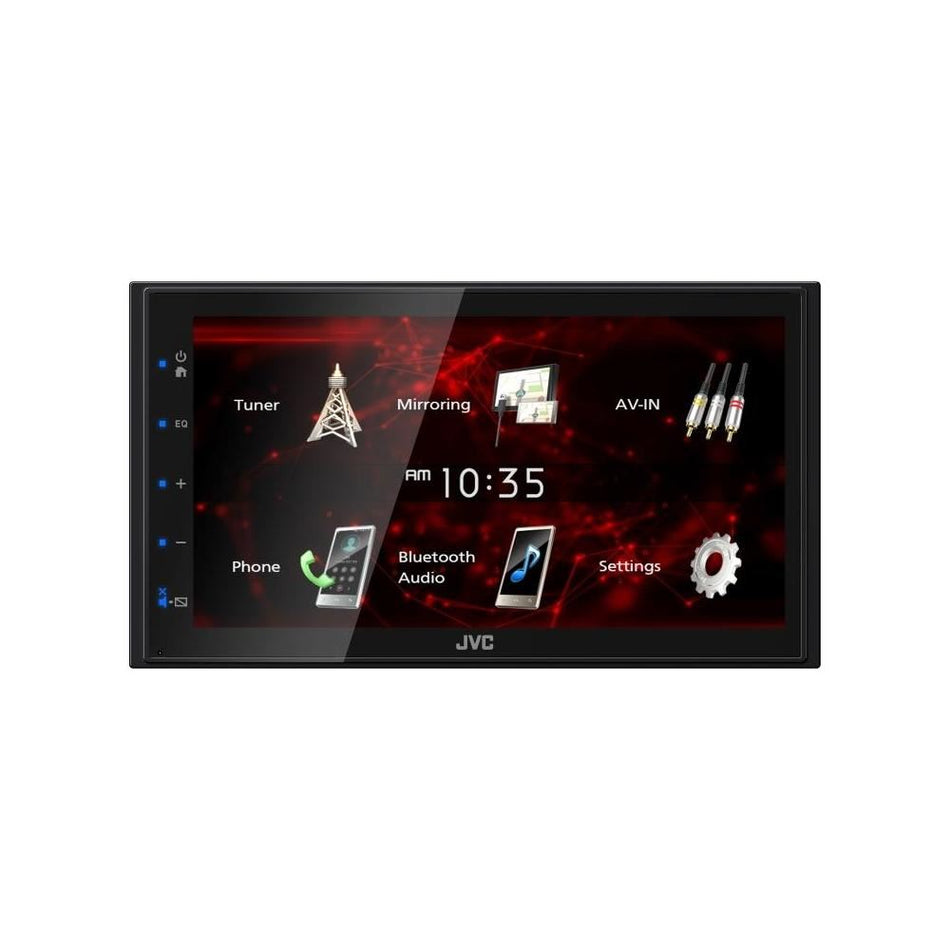JVC KW-M180BT 6.8" Multimedia Receiver Double-DIN with Bluetooth & USB Mirroring
