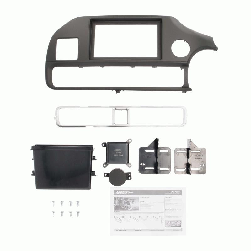 Metra 99-7367B 2"/4" Tall 1/2 DIN Adjustable Dash Kit for Kia Rio 2016-2017