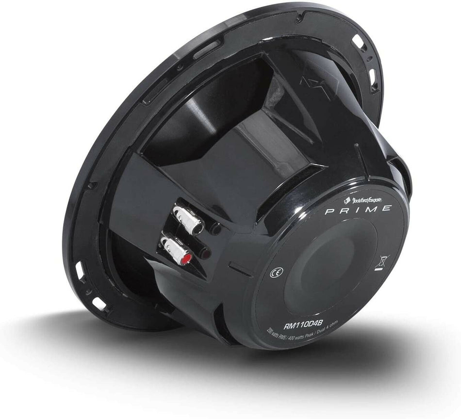 Rockford Fosgate RM110D2B 10 Inch Back Marine Subwoofer Compatible with Boat UTV ATV