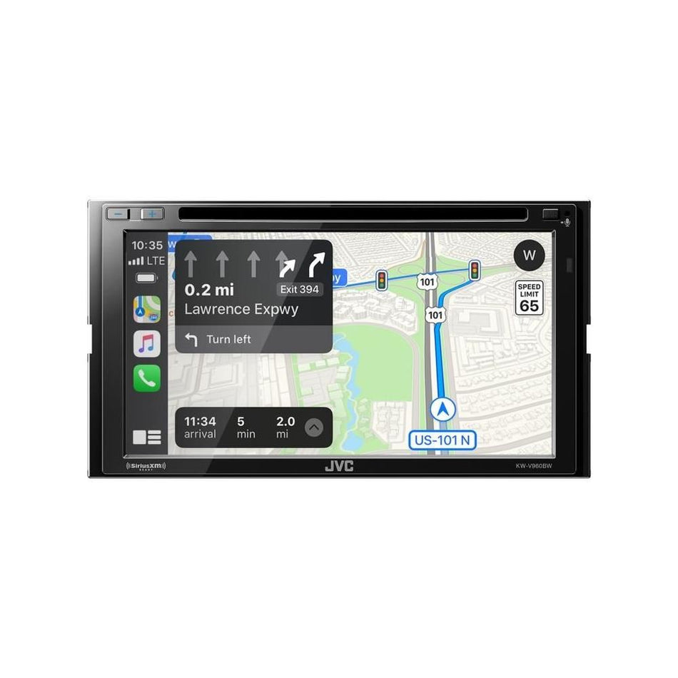 JVC KW-V960BW 6.8" Multimedia DVD Receiver Double-DIN Apple CarPlay/Android Auto