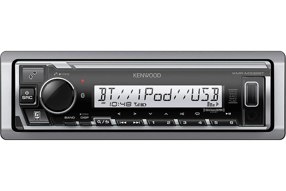 Kenwood KMR-M332BT Car & Marine Digital Media Radio Receiver with Bluetooth Front USB and AUX