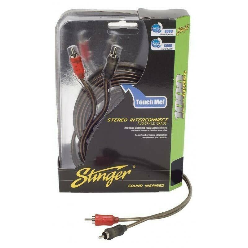 Stinger SI1212 12 Feet 1000 Series 2 Ch Audiophile Grade RCA Stereo Interconnect Cable