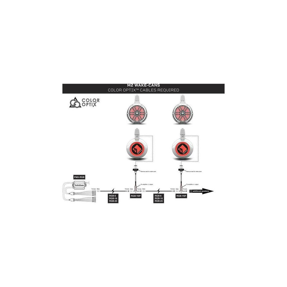 Rockford Fosgate RGB-16 Marine Speaker 16' Extension cable for PMX-RGB & RGB LED