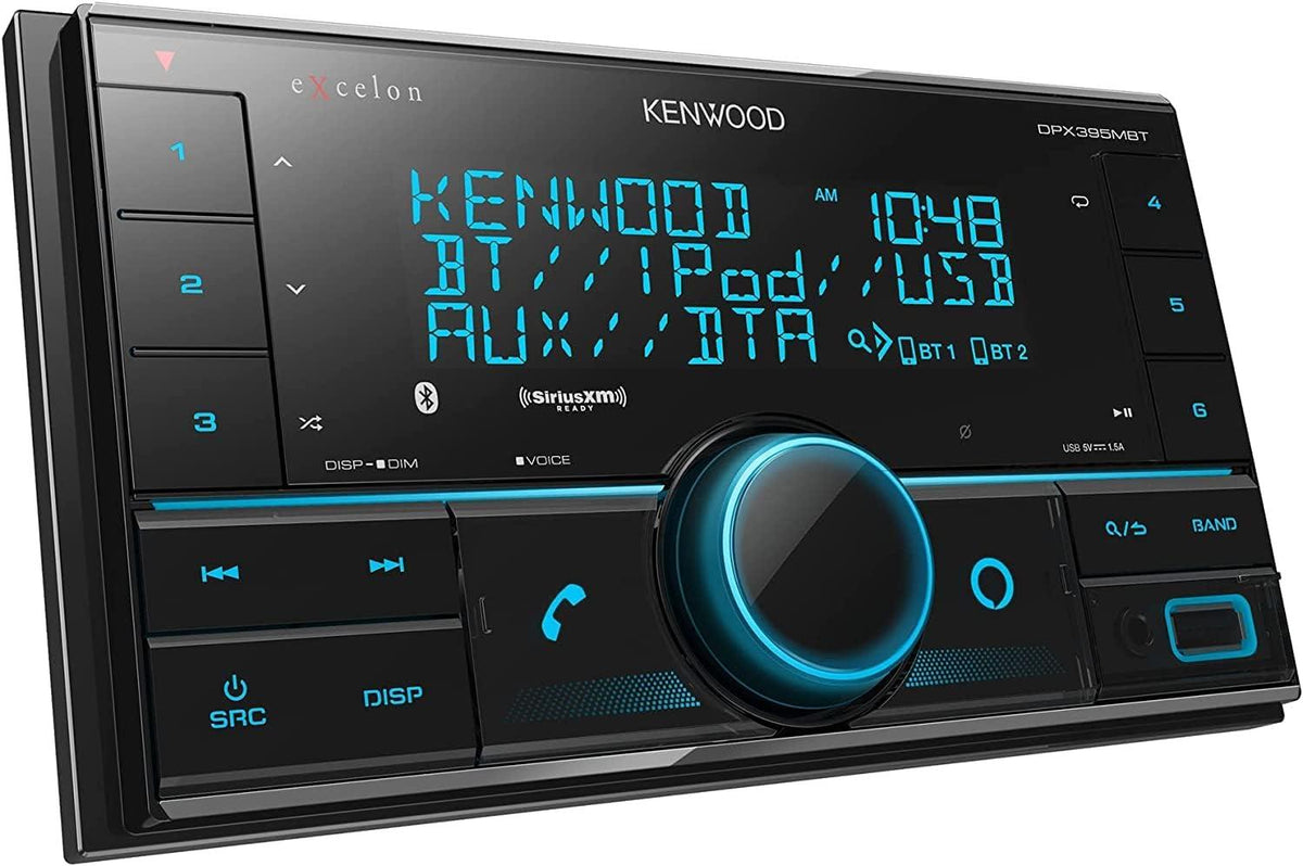 Kenwood DPX395-SXM Set of DPX395MBT Media Receiver Plus SXV300V1 Vehicle Tuner
