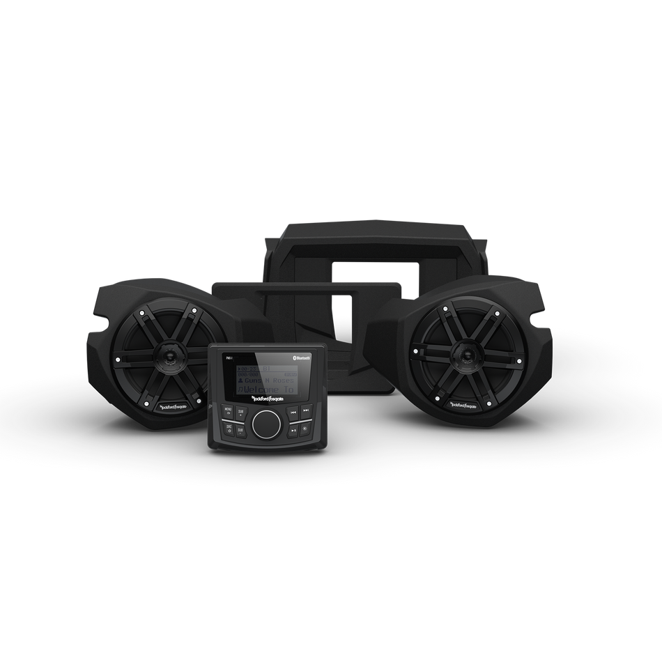Rockford Fosgate RZR14-STG1 Stereo System Kit Compatible with Polaris RZR 2014+