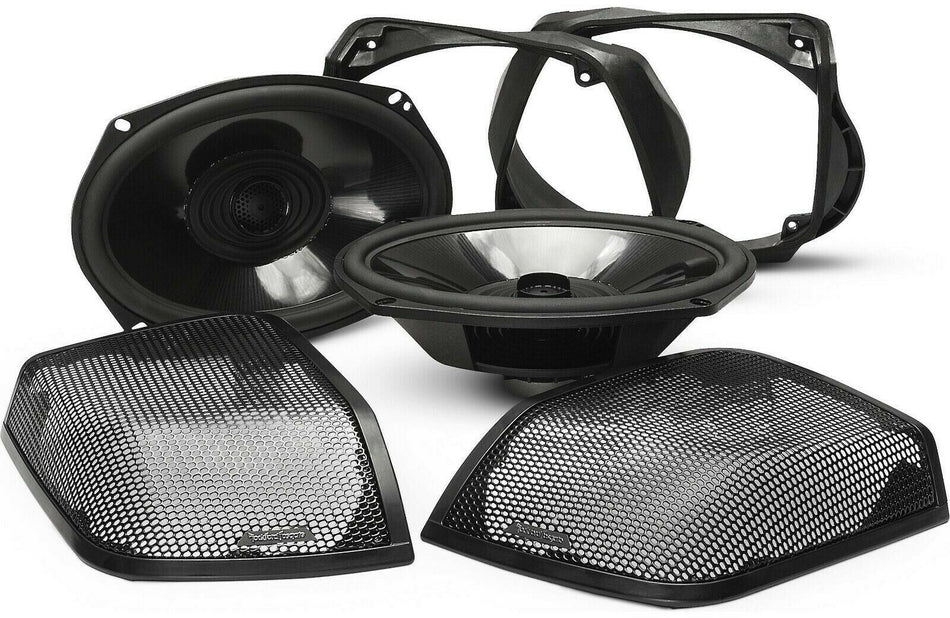 Rockford Fosgate TMS69BL14 6x9 Inch Bag LID Speaker Kit Compatible with Harley