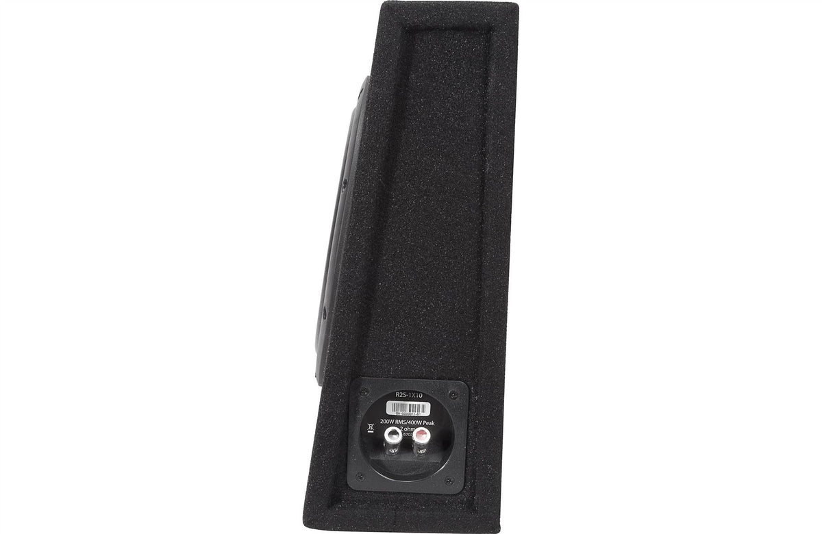 Rockford Fosgate R2S-1X10 10 Inch Sealed Slim Shallow Loaded Enclosure