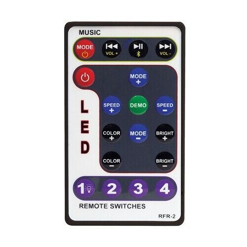 Bazooka BPB Replacement Remote for BPB36 BPB24 DS UTV/ATV Party Sound Bar RFR-2