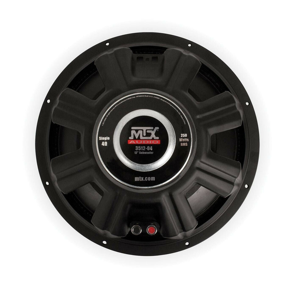 MTX 3512-04 12'' Single 4Î© Round Subwoofer