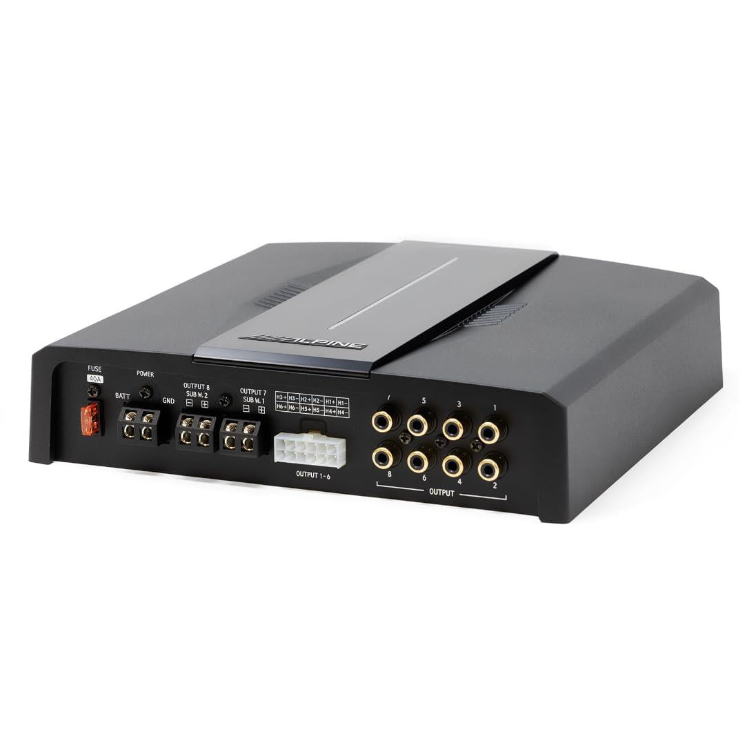 Alpine PXE-C80-88 OPTIM8 8-Channel Digital Sound Processor Amplifier Auto Tuning
