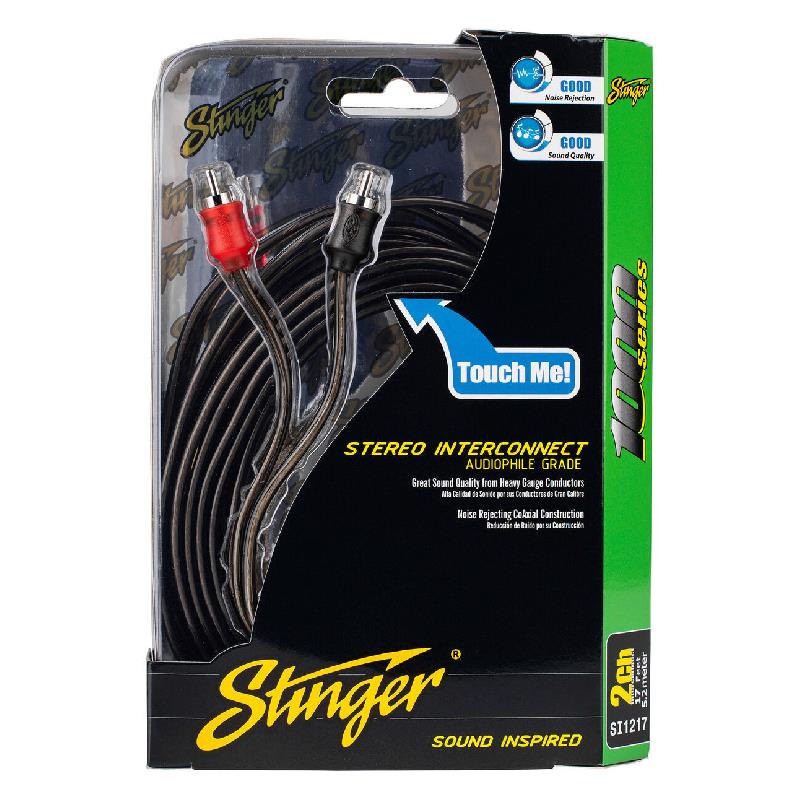 Stinger SI1217 17' 1000 Series 2CH Coaxial RCA