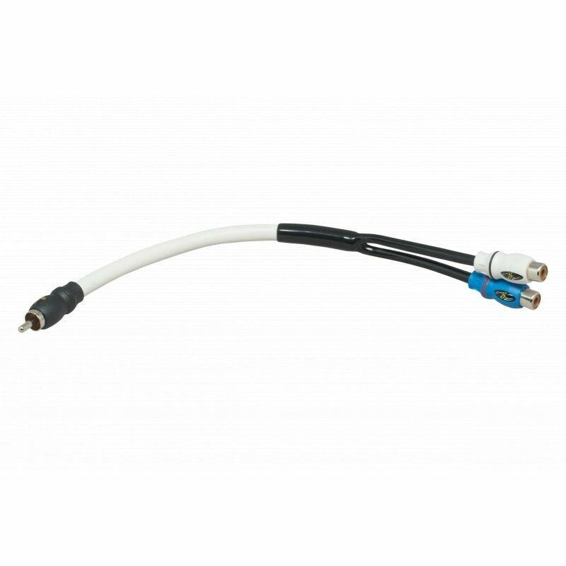 Stinger SMRCAYM Marine Grade 1X Female To 2X Male Y RCA Lead RCA Interconnect Cables