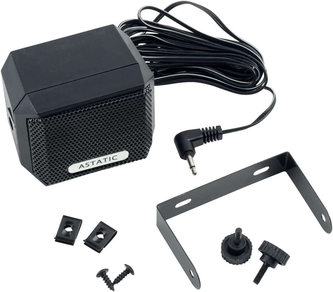 Astatic 302-VS4 TM Classic External CB Radio 5 Watts Speaker and 10 Feet Power Cord