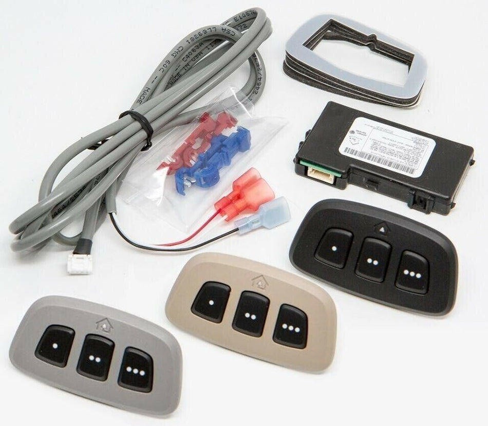 Gentex 60-HMLKV5ALL Wireless HomeLink Garage Door Opener Module 3 Bezels Kit Black Gray