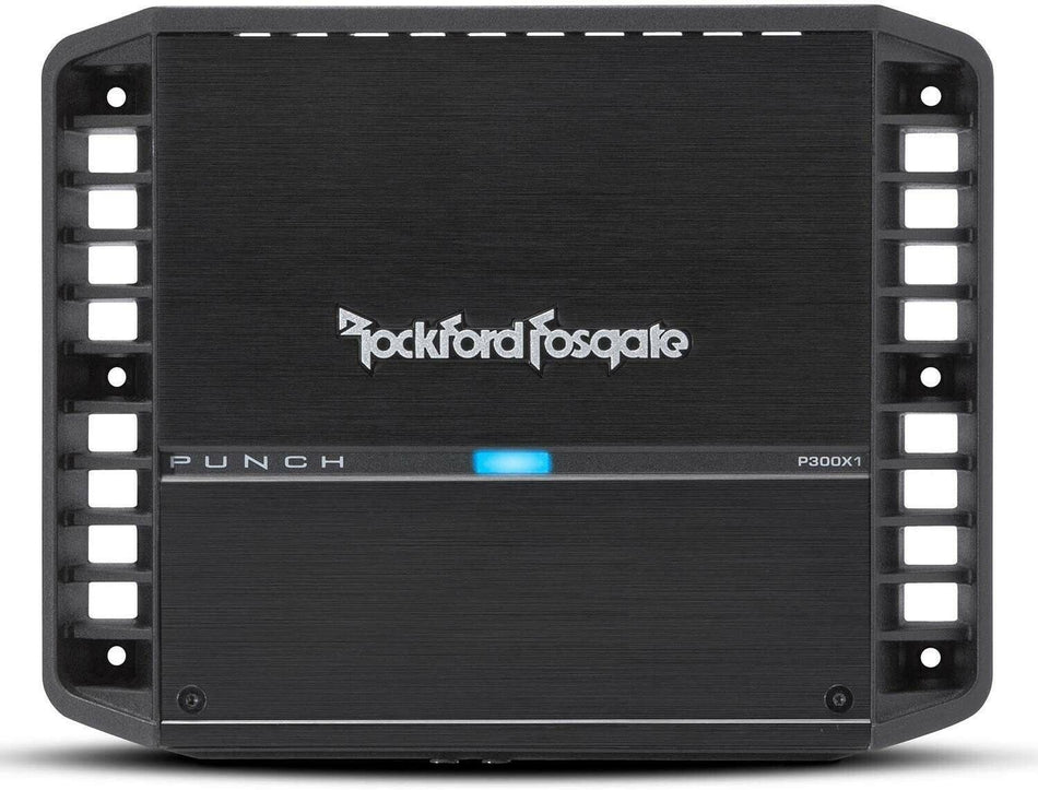 Rockford Fosgate P300X1 Punch 300 Watt Full Range Mono Amplifier Black