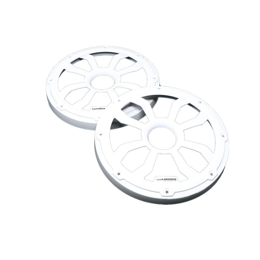 Diamond Audio HXM65FWW 6.5" Speaker Grills Flush Mount White Powder Coated