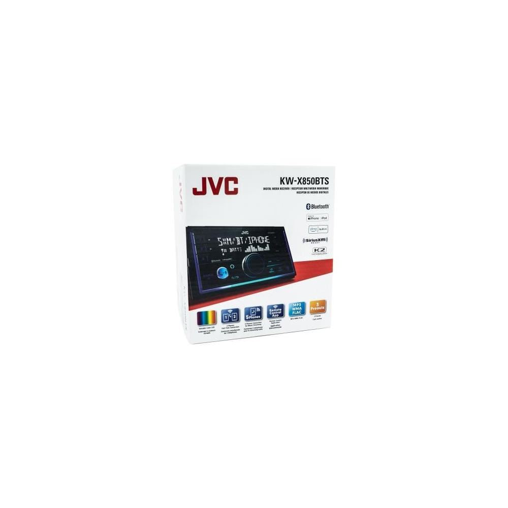 JVC KW-X850BTS Digital Media Receiver Double-DIN Amazon Alexa/Bluetooth/Dual USB