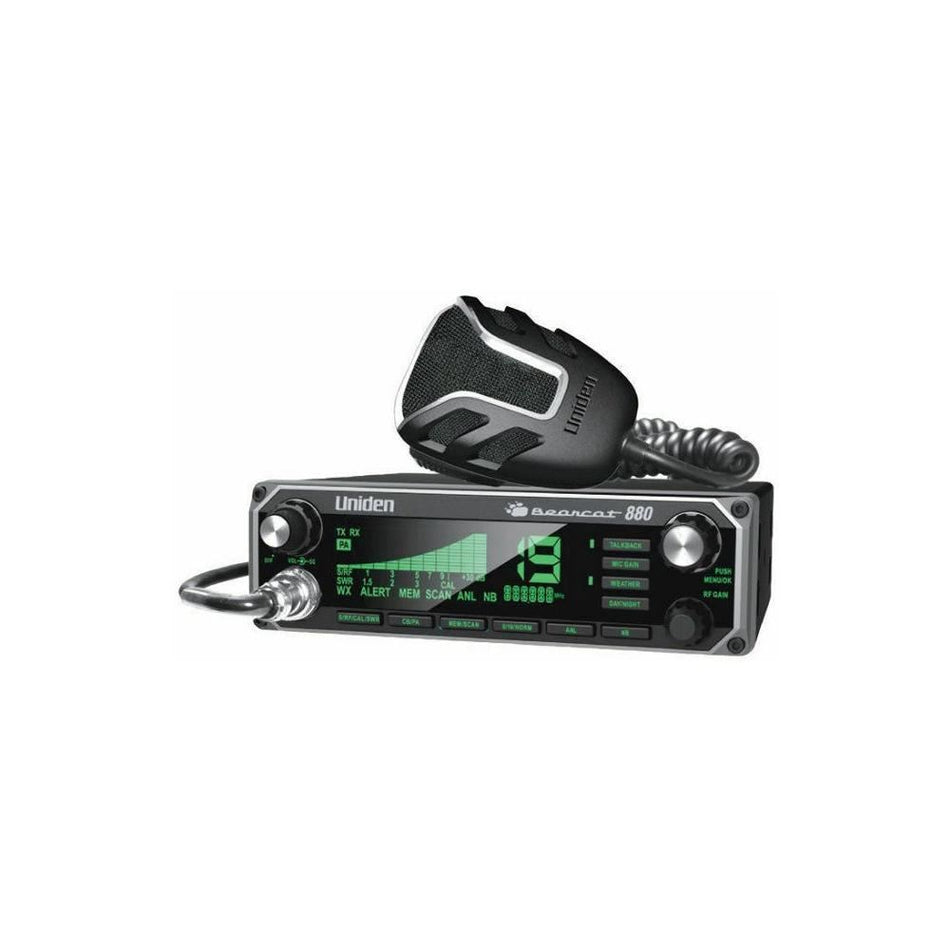 Uniden BC880 Bearcat CB Radio 40 Channel Mobile 7 Color Display NOAA Weather