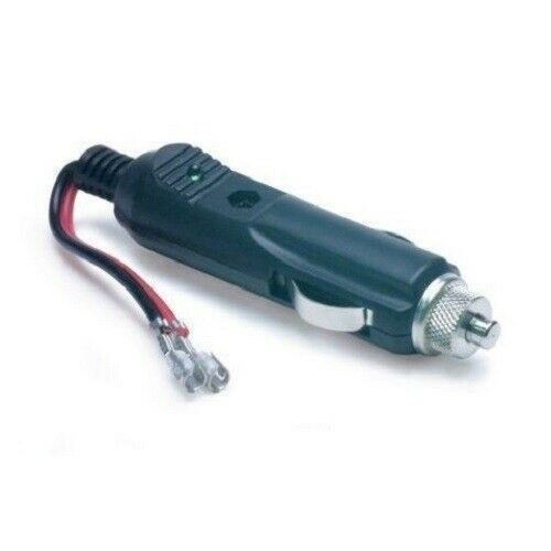 RoadPro RPPS225 12V Fused Replacement Cigarette Lighter Plug with Leads RPPS 225 Black