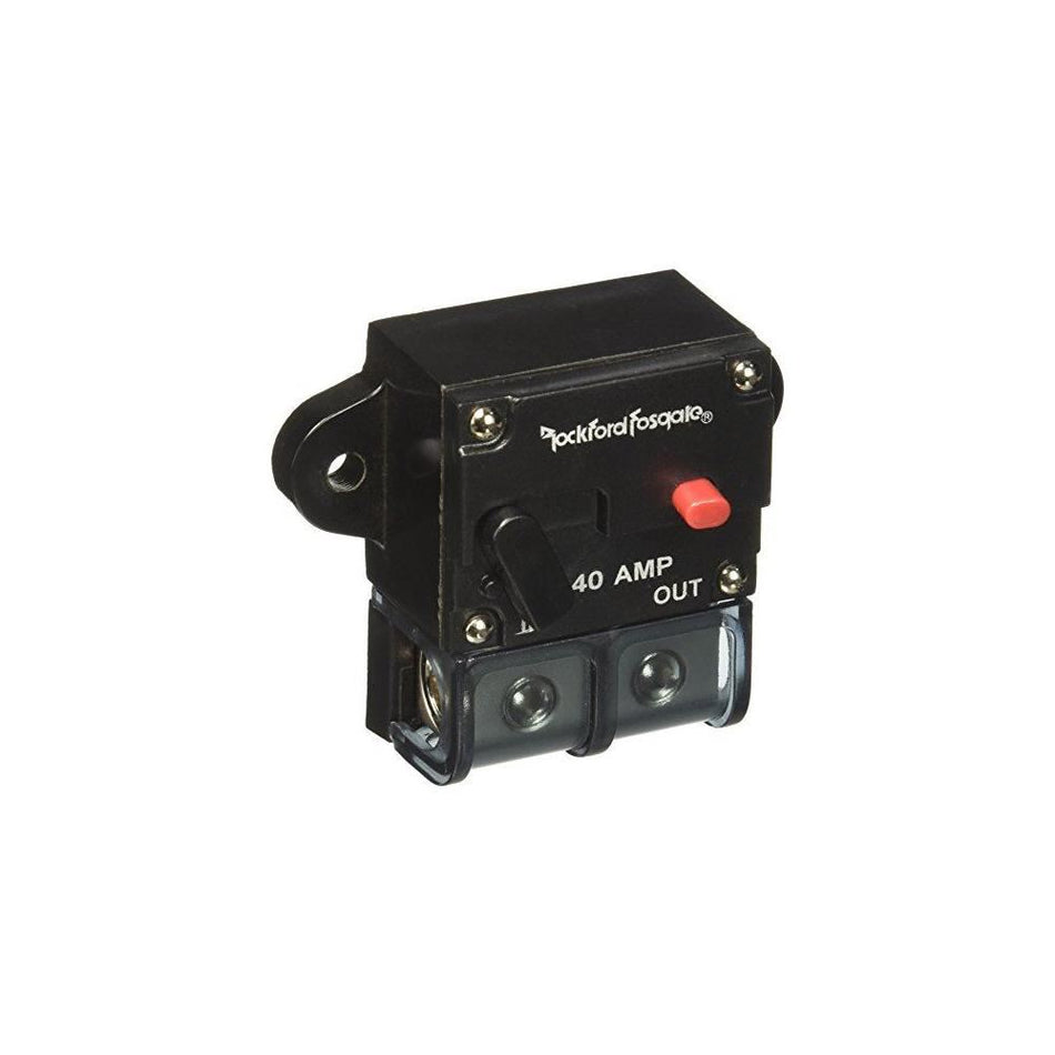 Rockford Fosgate RFCB140 140 Amp Circuit Breaker with Multiple Wire Gauge Input and Output