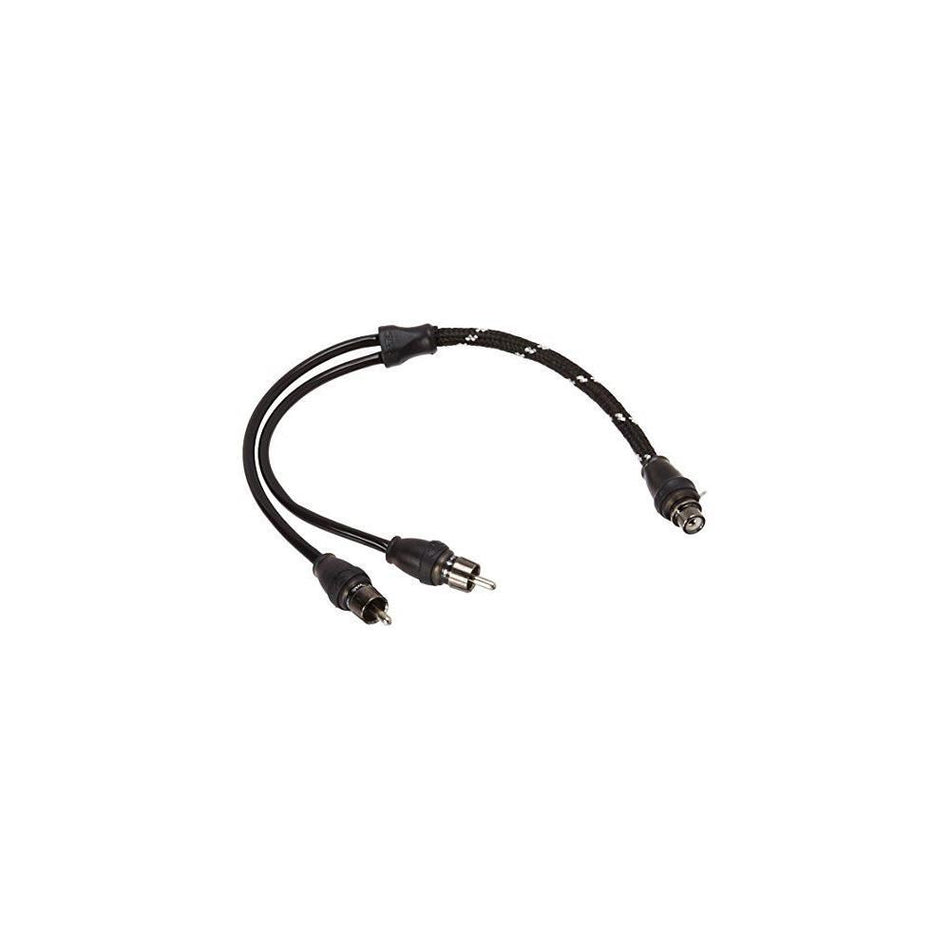 Rockford Fosgate RFITY-1F Y Adapter 2 Male To 1 Female Signal Cable