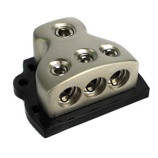 Rockford Fosgate RFD4 Distribution Block 4 AWG with 1 Input and 3 Outputs