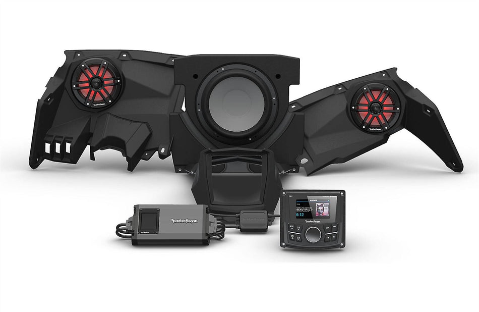 Rockford Fosgate X317-STG3 Stereo System Kit Compatible with Maverick X3 Models