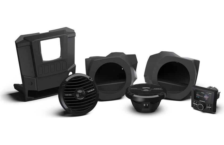 Rockford Fosgate RNGR-STAGE2 Stereo and Front Speaker Kit Compatible with Ranger Models