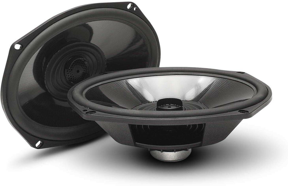 Rockford Fosgate TMS69 6x9 Inch Speakers Saddle Bag Lids Compatible with Harley Motorcycle
